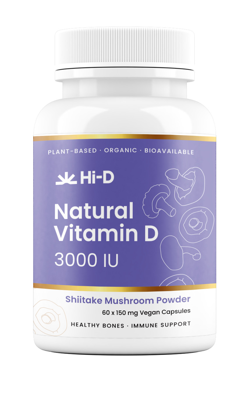 Natural Vitamin D 3000IU (100% Shiitake)