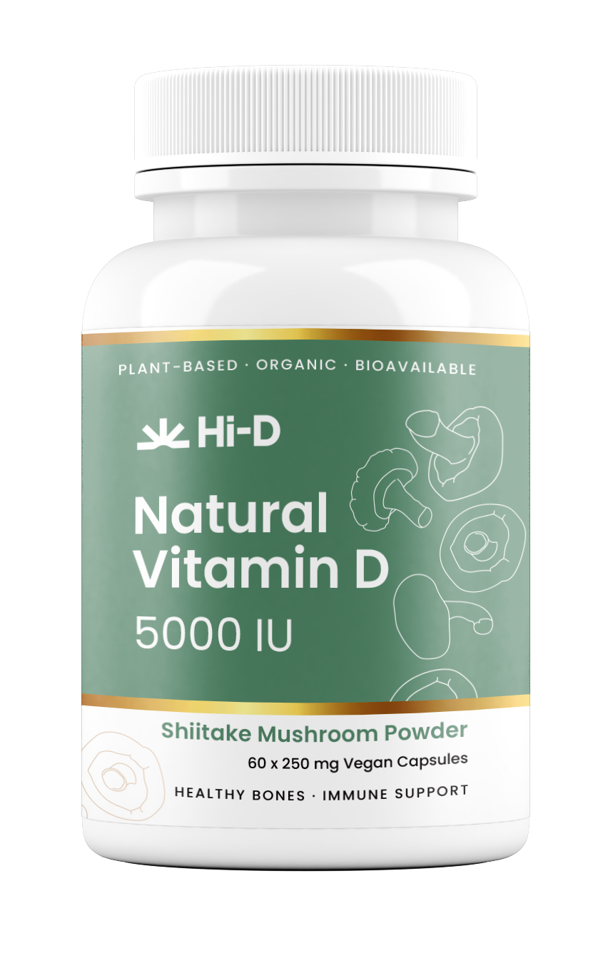 Natural Vitamin D 5000IU (100% Shiitake)