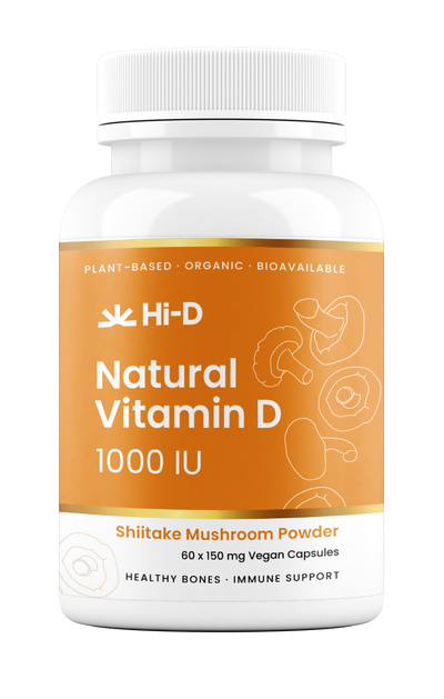 Natural Vitamin D 1000IU (100% Shiitake)