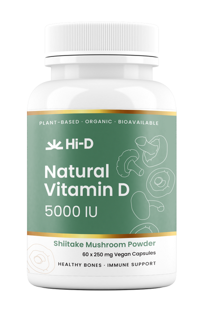Natural Vitamin D 5000IU (100% Shiitake)