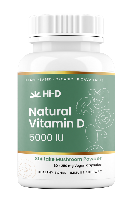 Natural Vitamin D 5000IU (100% Shiitake)