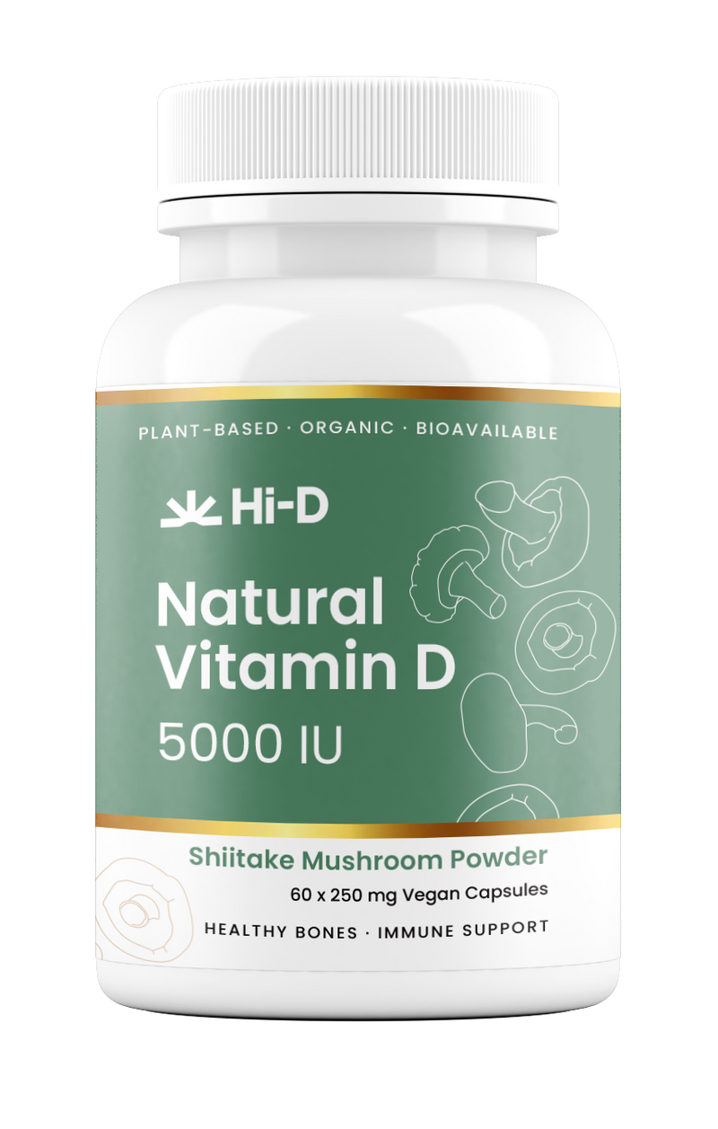 Natural Vitamin D 5000IU (100% Shiitake)