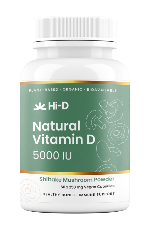 Natural Vitamin D 5000IU (100% Shiitake)